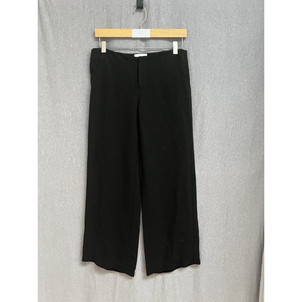 Reformation Womens Size 2P Black High-Waisted Wide-Leg Dress Pants